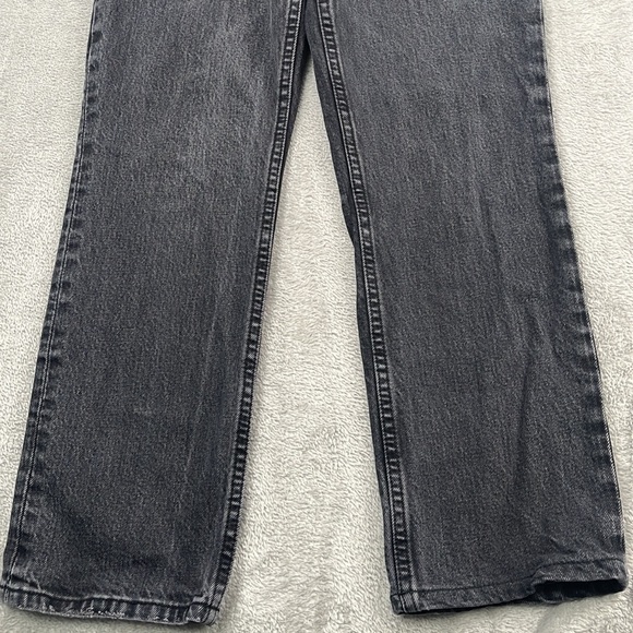 Abercrombie & Fitch 25, 0 Short Curve Love Gray , Charcoal Black 90s Straight HR - Picture 9 of 15